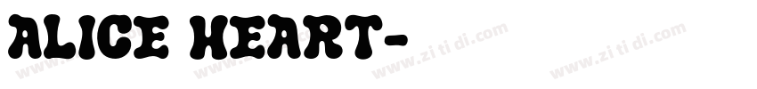 alice heart字体转换